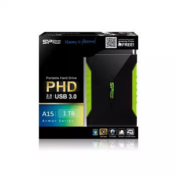 Ulkoinen kiintolevy Silicon Power 1TB 3.2 Gen 1 Armor A15