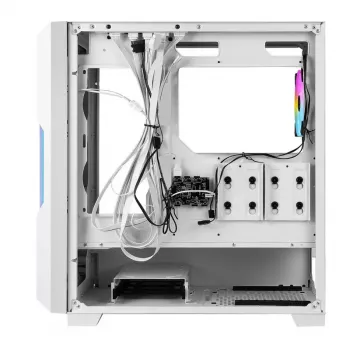 PC-kotelo Azza Guardian Glass Midi Tower valkoinen