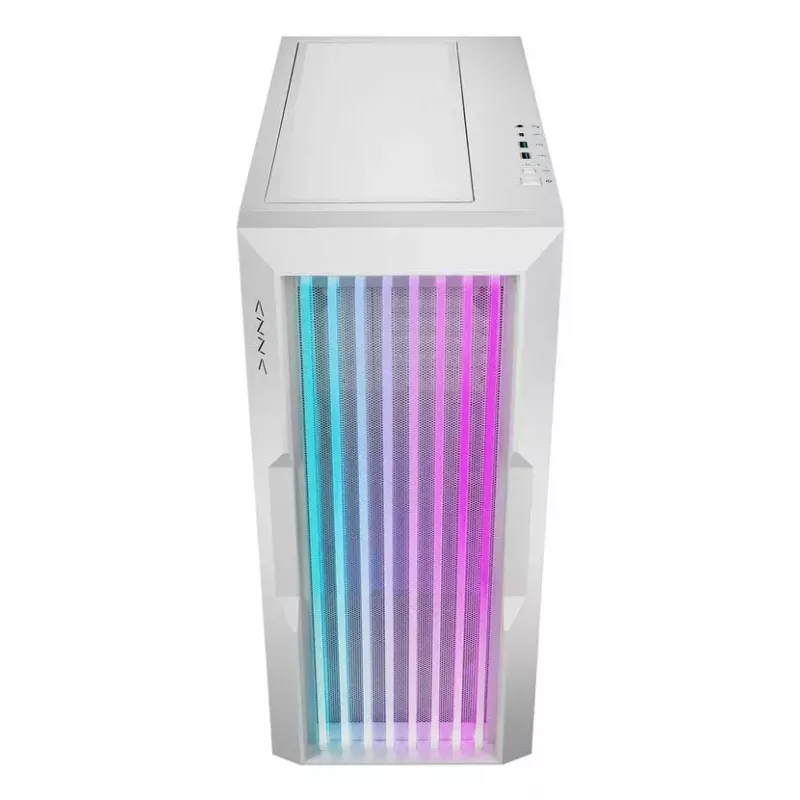 PC-kotelo Azza Guardian Glass Midi Tower valkoinen