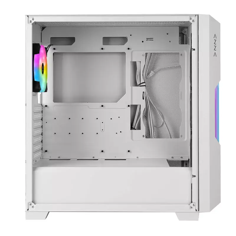 PC-kotelo Azza Guardian Glass Midi Tower valkoinen