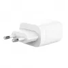 Silicon Power QM25 30W seinälaturi kahdella liitännällä, USB-C ja USB-A, valkoinen (SP30WASYQM252PCW)