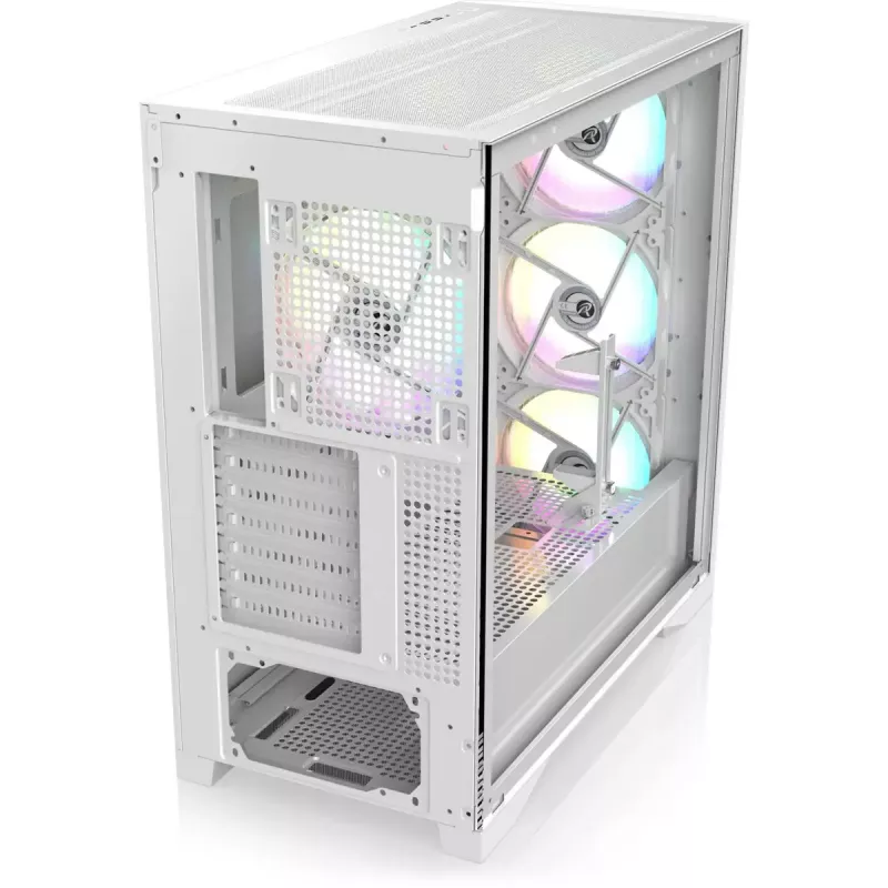 Torni-PC-kotelo RAIJINTEK AGOS MAX-MS4 valkoinen karkaistulla lasilla