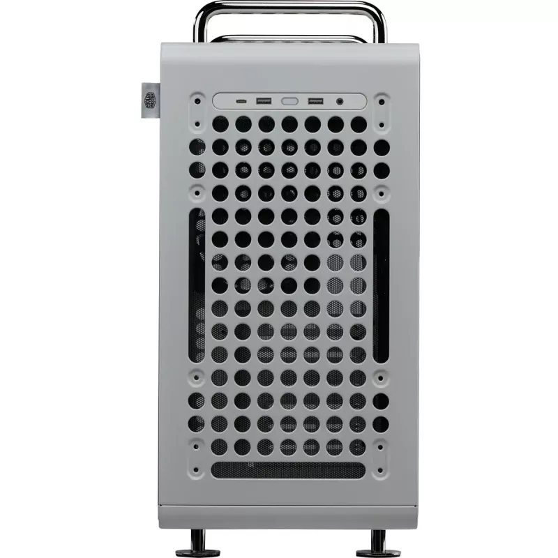 Tietokonekotelo Cooler Master QUBE 540 Moonstone — Mid-Tower karkaistulla lasisivupaneelilla (harmaa)