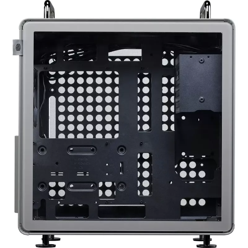 Tietokonekotelo Cooler Master QUBE 540 Moonstone — Mid-Tower karkaistulla lasisivupaneelilla (harmaa)