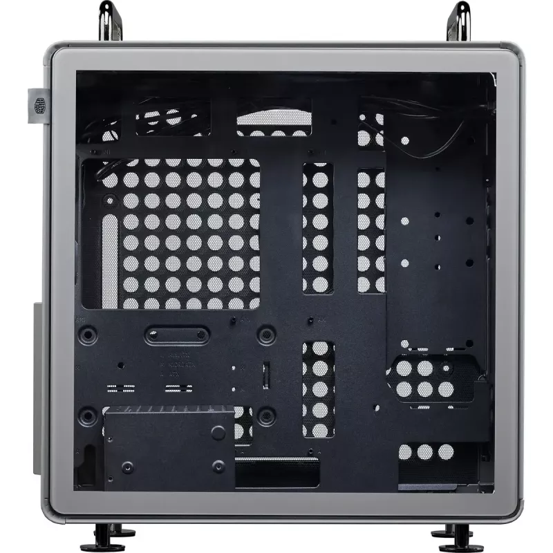 Tietokonekotelo Cooler Master QUBE 540 Moonstone — Mid-Tower karkaistulla lasisivupaneelilla (harmaa)