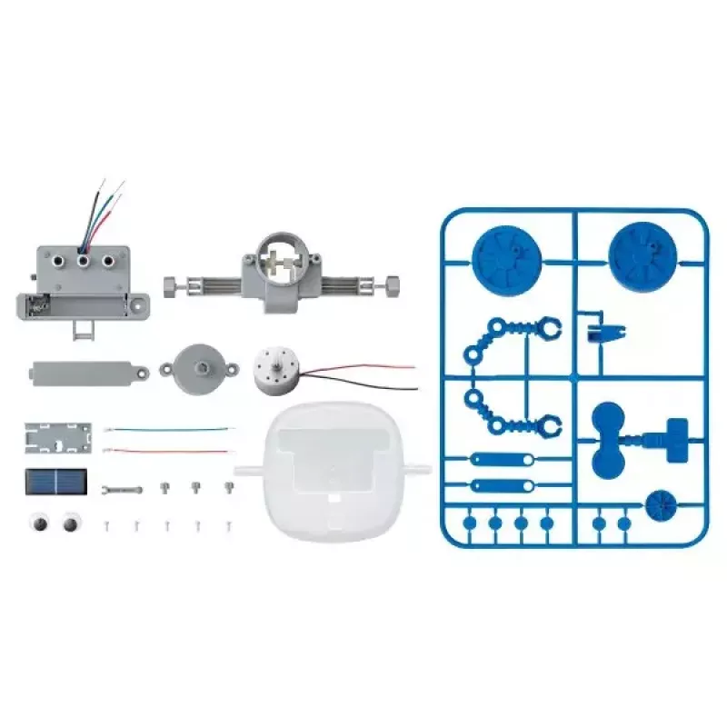 Opetusrobottisarja Rover Robot kit HCM 4M vihreä Science – malli 68634, ympäristöystävällinen DIY-STEM-sarja