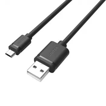 USB-kaapeli UNITEK Y-C454GBK 0,5 m USB A Micro-USB B musta