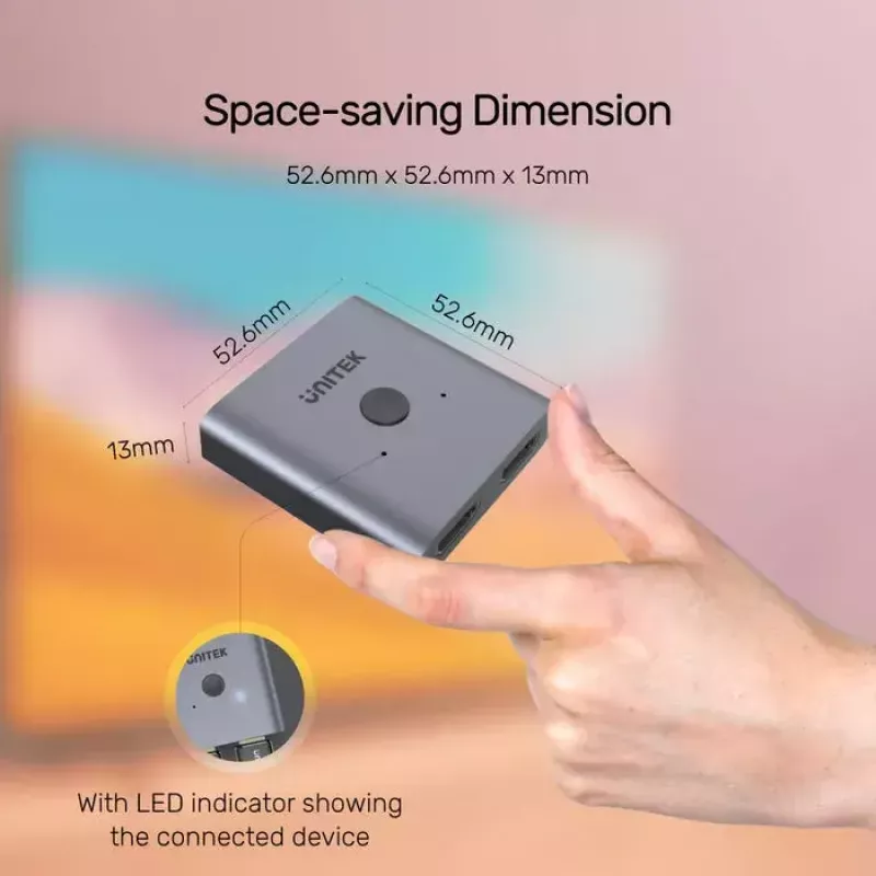 Videosplitteri UNITEK V1127A HDMI 2x HDMI