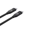 USB4 Gen 2x2 USB-C-kaapeli Unitek C14100BK-0.8M — 0,8 m, USB-C - USB-C, 40 Gbit/s, musta