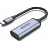 USB-C - HDMI -adapteri Unitek V1416B, harmaa, yhden portin videolähtö