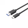 UNITEK USB-kaapeli C14103BK-1.5M USB 3.2 Gen 1 USB A USB C musta 1,5m