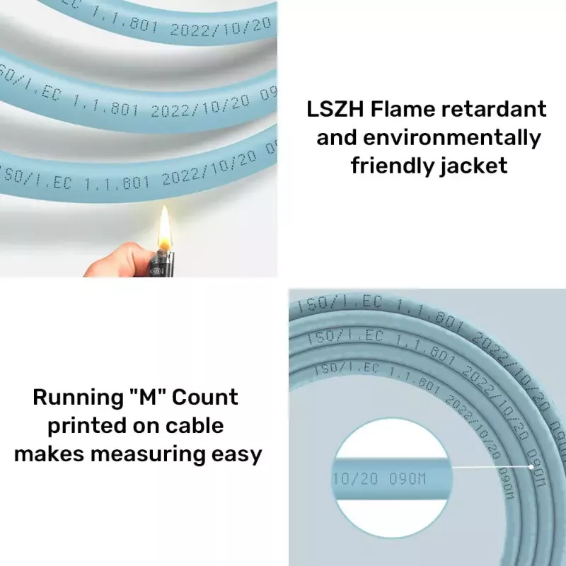 Verkkokaapeli UNITEK C18122BL RJ45 Cat7 305m sininen
