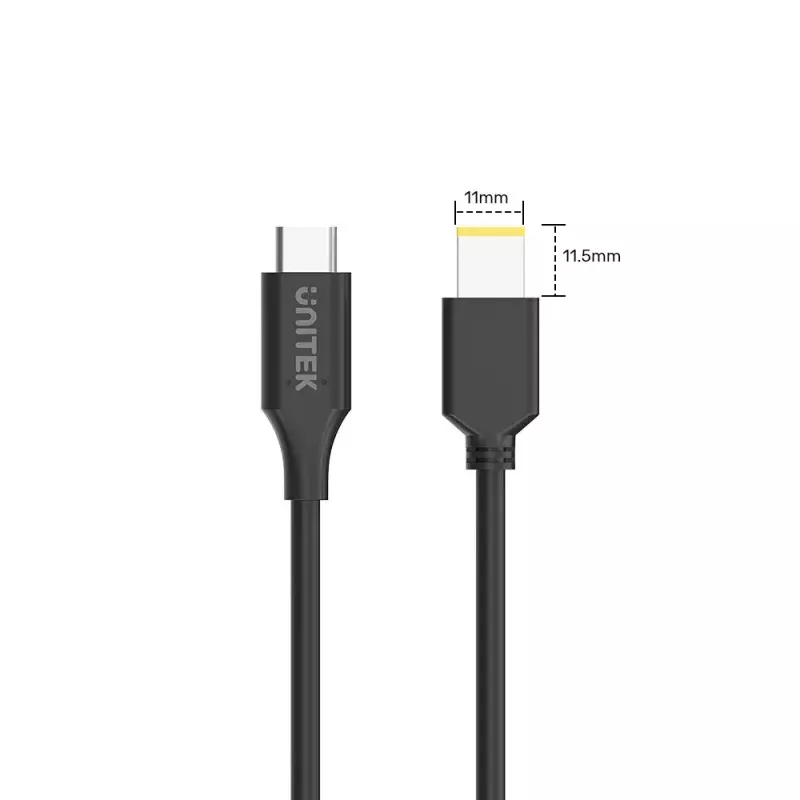 Virtakaapeli UNITEK C14115BK-1.8M USB-C DC 1,8 m 20 V 3,25 A
