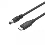 Virtakaapeli UNITEK C14119BK-1.8M 1.8m USB C DC 20V 3.25A