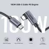 USB-kaapeli UNITEK C14123BK-1M 1 m USB 2.0 musta harmaa