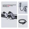 USB-kaapeli UNITEK C14123BK-1M 1 m USB 2.0 musta harmaa