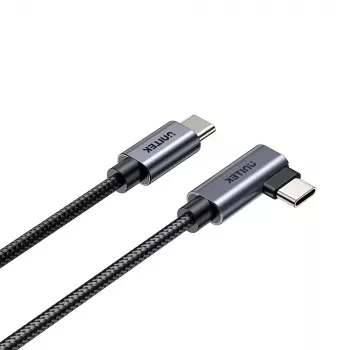 USB-kaapeli UNITEK C14123BK-3M USB 2.0 USB-C 3 m musta harmaa