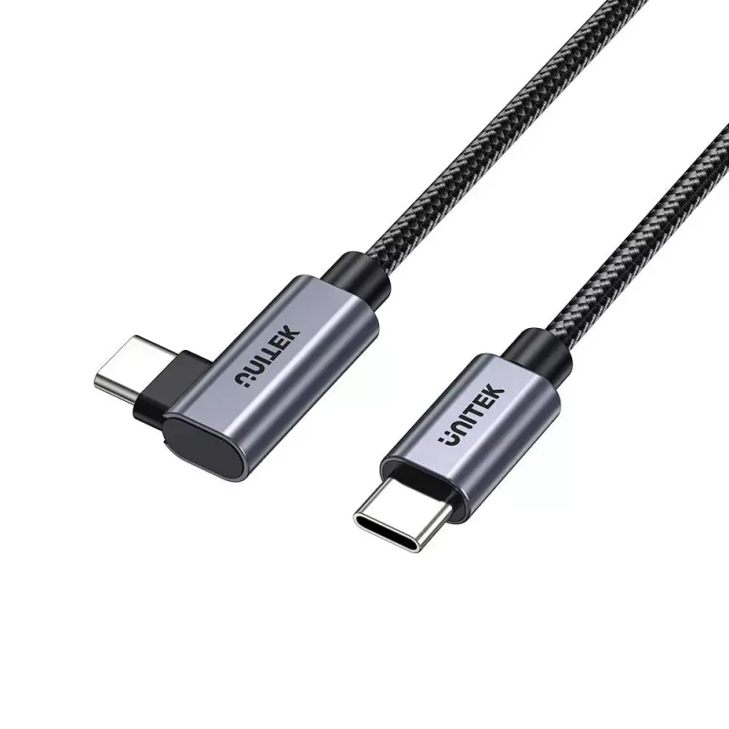 USB-kaapeli UNITEK C14123BK-3M USB 2.0 USB-C 3 m musta harmaa