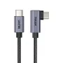 USB-kaapeli UNITEK C14123BK-3M USB 2.0 USB-C 3 m musta harmaa