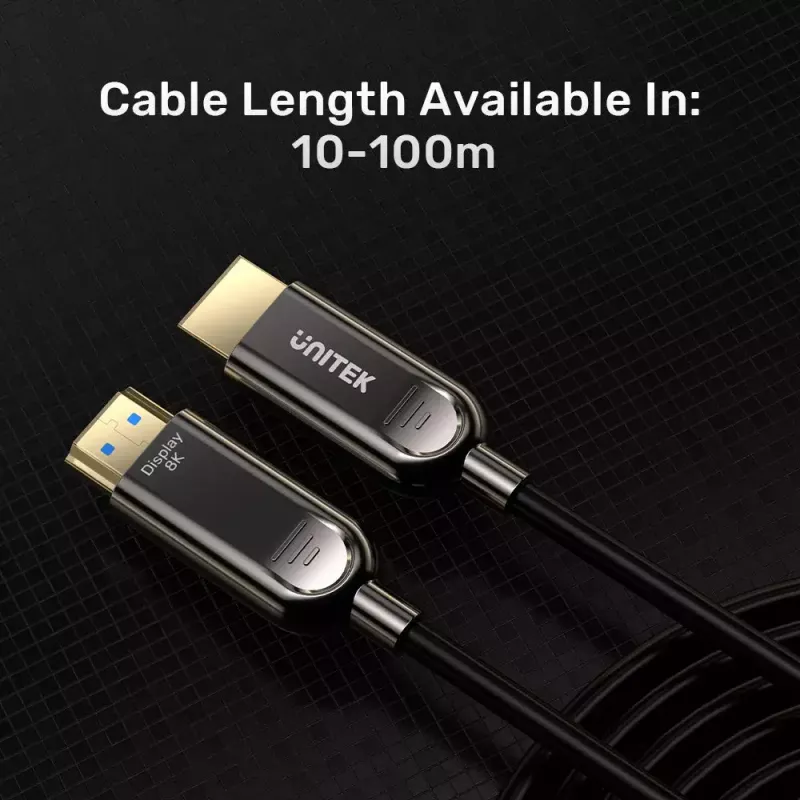 HDMI-kaapeli UNITEK C11085GY01-60M 60 m 2.1 48 Gbit/s musta