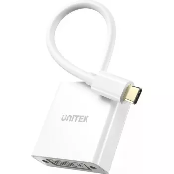 USB-C–DVI-adapteri Unitek V1429A01 — 1080p 60 Hz -videolähtö