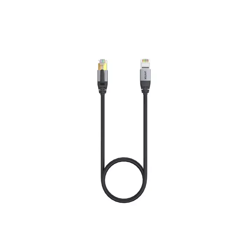 Verkkokaapeli UNITEK C18149AGY03-5M RJ-45 Cat8 5 m musta