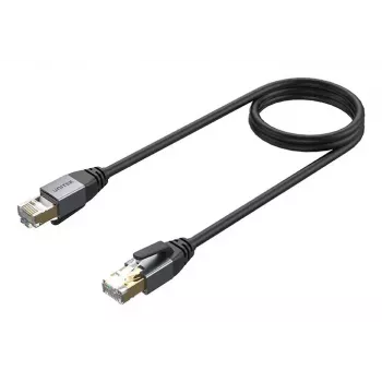 Verkkokaapeli UNITEK C18149AGY03-5M RJ-45 Cat8 5 m musta