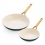 Paistinpannusarja 2 kpl GreenPan Padova Reserve 20 cm & 26 cm – vihreä, tarttumaton keittoastia