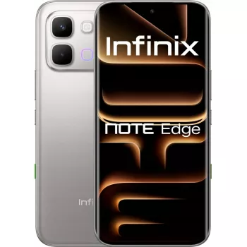Älypuhelin INFINIX Note Edge 8/256GB Lunar Titanium – 8GB RAM, 256GB tallennustila