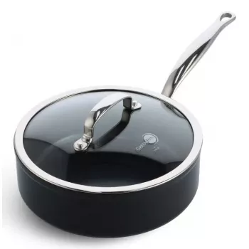 Yleispaistinpannu GreenPan Barcelona Pro pyöreä 240 mm, musta, 1,77 kg, PFAS-vapaa