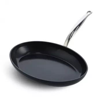 Yleispaistinpannu GreenPan Barcelona Pro pyöreä, 330 mm halkaisija, PFAS-vapaa, musta
