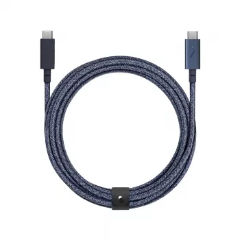 USB-C–USB-C-kaapeli Native Union Belt Cable Pro 2,4 m USB 2.0 sininen