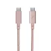 Native Union Belt Cable Pro USB-C - USB-C, 2,4 m, LED-näyttö, Rose
