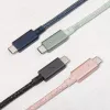 Native Union Belt Cable Pro USB-C - USB-C, 2,4 m, LED-näyttö, Rose