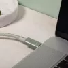 Native Union Belt Cable Pro USB-C - USB-C, 2,4 m, LED-näyttö, Rose