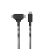 USB-C–USB-C / Lightning -kaapeli Native Union Belt Cable Duo, 1,5 m, vihreä