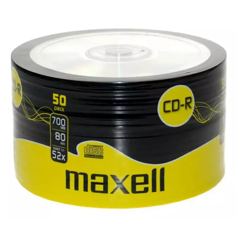 CD-R-levyt MAXELL 624036 — 700 MB, 52x, 50 kpl:n pakkaus