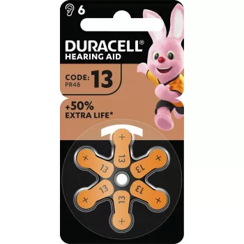 Kuulokojeen paristo Duracell EasyTab 13 (PR48) 6 kpl:n pakkaus