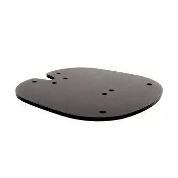 Lattiaan ruuvattava pohjalevy B-TECH SYSTEM X BT8380 lattiamontaukseen, 240×240×6 mm, 200 kg, musta
