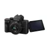 Panasonic Lumix DC-G100D musta kamerasarja H-FS 12-32 -objektiivilla ja DMW-SHGR2-kahvalla