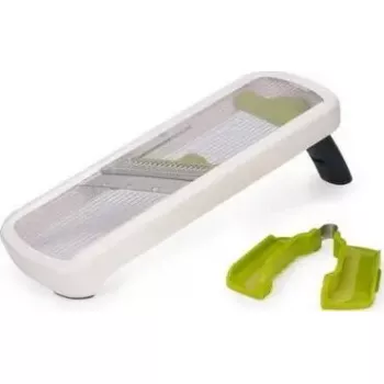 Mandoliini Joseph Joseph Multi-Grip Mandoline Plus — säädettävä leikkauspaksuus, valkoinen