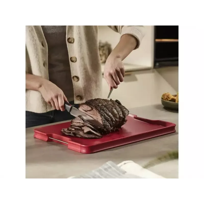 Leikkuulauta Joseph Joseph Cut&Carve Plus monikäyttöinen punainen 60207