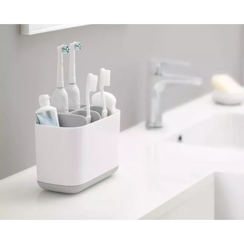 Joseph Joseph EasyStore Large vapaasti seisova hammasharjateline harmaa