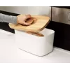 Joseph Joseph Bread Bin suorakaiteen muotoinen leipälaatikko valkoinen