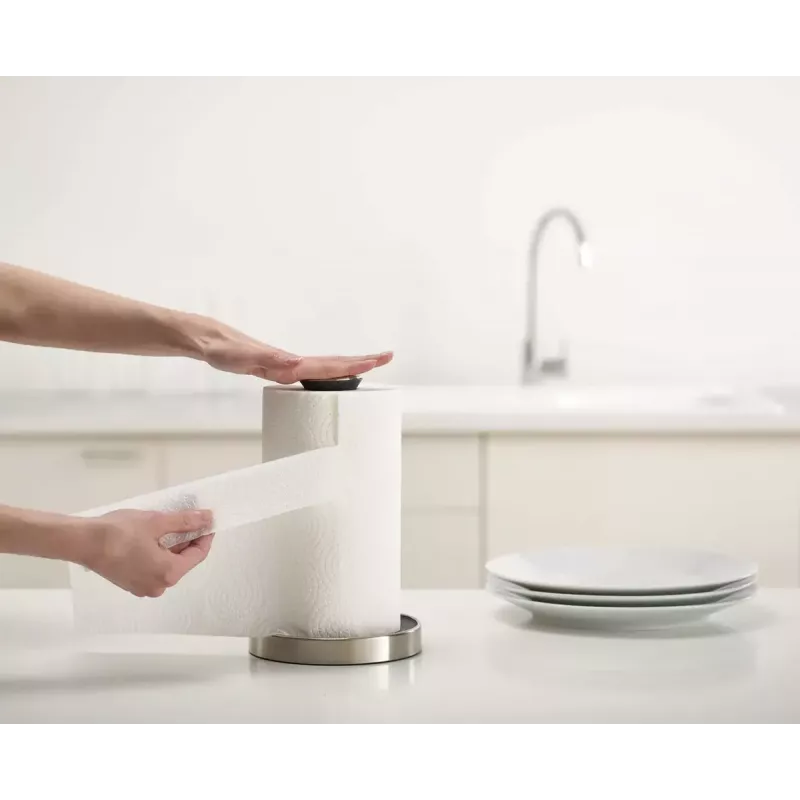 Joseph Joseph 85140 pöytäteline paperipyyhkeille harmaa hopea pyöreä