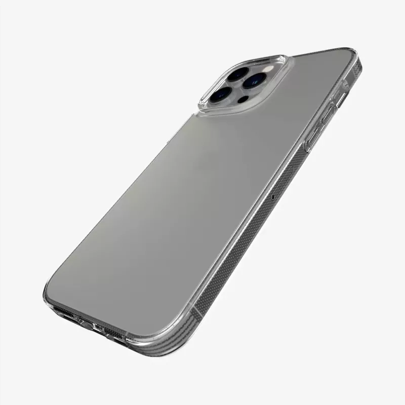 Puhelinkotelo Tech21 Evo Lite kotelo iPhone 13 Pro Maxille — läpinäkyvä, sopii 17 cm (6,7 tuuman) näytölle