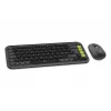 Näppäimistö-hiiri-yhdistelmä Logitech POP Icon QZERTY Bluetooth Mini grafiitti vihreä