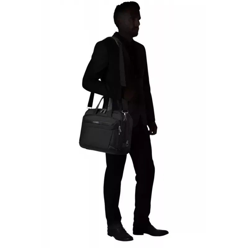 Salkku Samsonite PRO-DLX 6 39,6 cm laajennettava musta