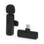 Langaton ladattava USB-C-lavaliermikrofoni Nedis MICW110BK