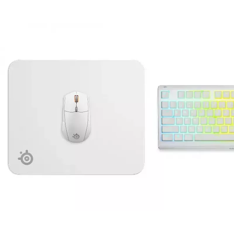 Hiirimatto Steelseries QcK M valkoinen 320x270mm mikrofiberi kumi